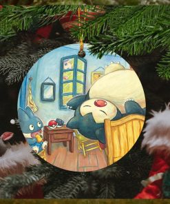 Pokemon x Van Gogh Museum Snorlax Art Inspired By Van Gogh Christmas Tree Decorations Ornament
