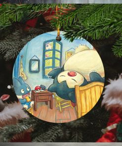 Pokemon x Van Gogh Museum Snorlax Art Inspired By Van Gogh Christmas Tree Decorations Ornament