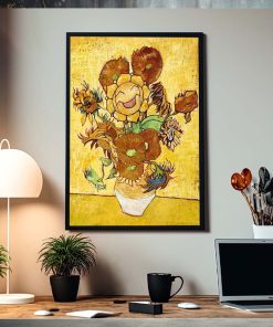Pokemon x Van Gogh Museum Sunflora Art Inspired By Van Gogh Home Decor Poster Canvas