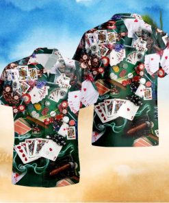 Poker Hawaiian Shirt, Gambling Shirt, Poker Player Shirt, Hawaii Shirt Party Summer, Tropical Shirts, Casino Aloha Hawaii Shirt