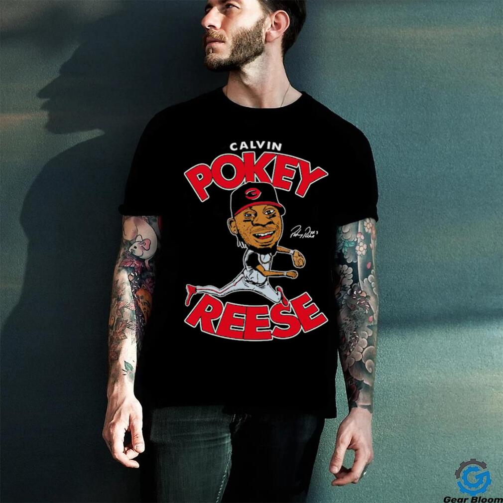 Pokey Reese cartoon hall of heroes signature shirt Pokey Reese cartoon hall of heroes signature shirt