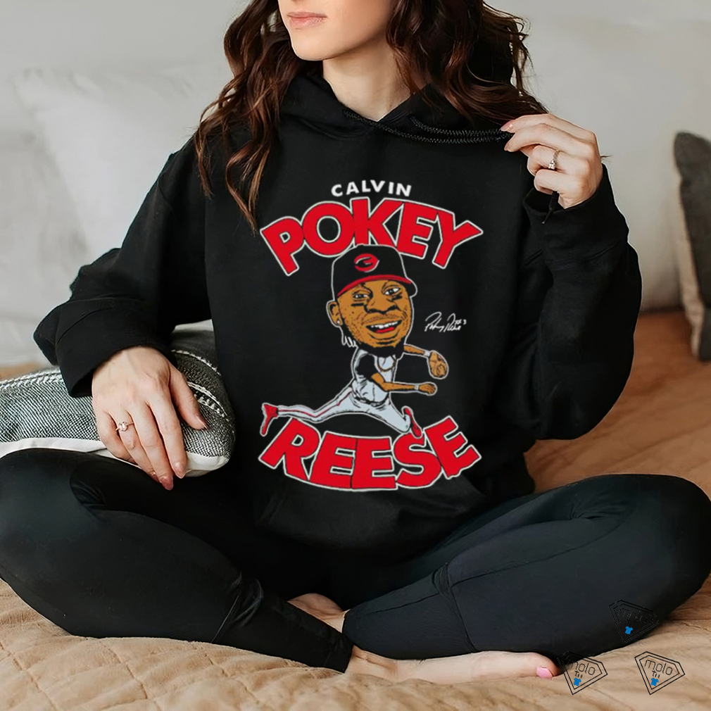 Pokey Reese cartoon hall of heroes signature shirt Pokey Reese cartoon hall of heroes signature shirt