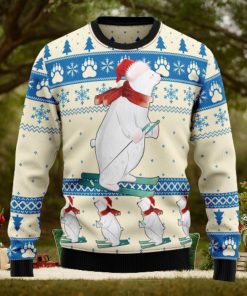 Polar Bear Ice Ugly Christmas Sweater Thankgiving Gift Men Women