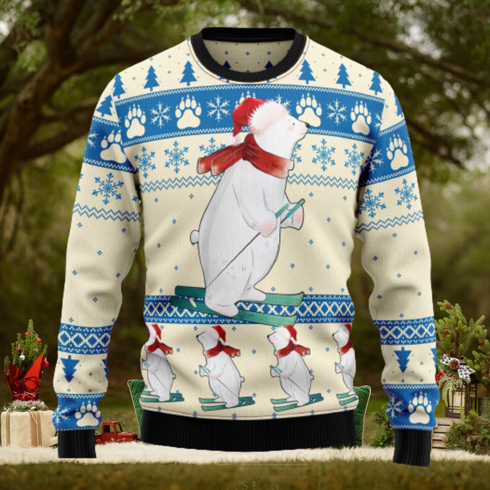 Polar Bear Ice Ugly Christmas Sweater Thankgiving Gift Men Women Polar Bear Ice Ugly Christmas Sweater Thankgiving Gift Men Women