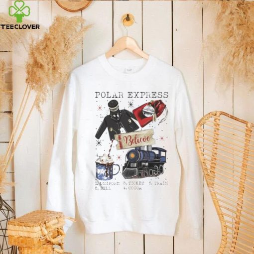 Polar Express believe uniform ticket train bell cocoa shirt