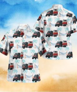 Polaris FDNY First Aid Ambulance Button Up Hawaiian Shirt Beach Gift