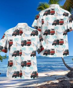 Polaris FDNY First Aid Ambulance Button Up Hawaiian Shirt Beach Gift