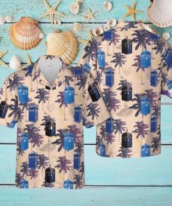 Police Box 3D Hawaiian Shirt Beach Lover Gift