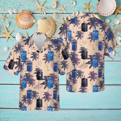 Police Box 3D Hawaiian Shirt Beach Lover Gift