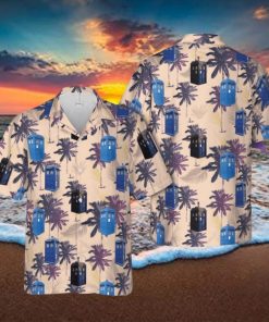 Police Box 3D Hawaiian Shirt Beach Lover Gift