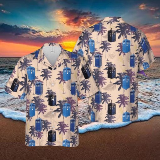 Police Box 3D Hawaiian Shirt Beach Lover Gift