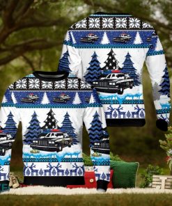Police Car Christmas AOP Sweater