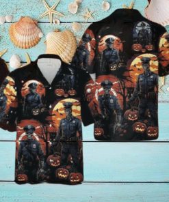 Police Halloween Hawaiian Shirt