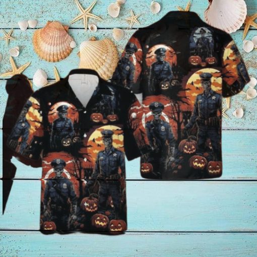 Police Halloween Hawaiian Shirt
