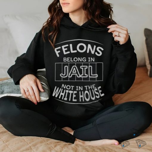 Political Pro Biden Felons Belong In Jail Not White House Men’s T hoodie, sweater, longsleeve, shirt v-neck, t-shirt