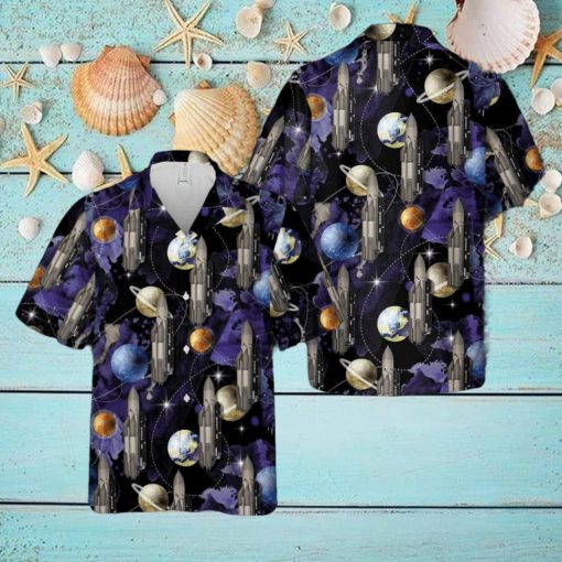 Polyus 1987 Spacecraft Rocket Hawaiian Shirt