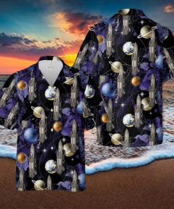 Polyus 1987 Spacecraft Rocket Hawaiian Shirt