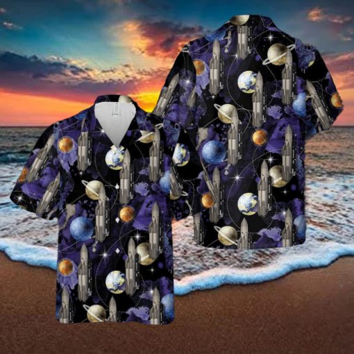 Polyus 1987 Spacecraft Rocket Hawaiian Shirt