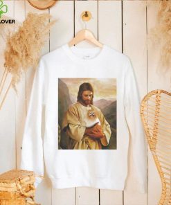 Pomeranian Dog And Jesus Lover Funny Graphic Shirt