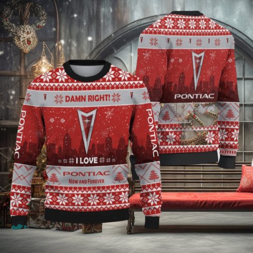 Pontiac Car Lovers Ugly Christmas Sweater Gift For Men And Women