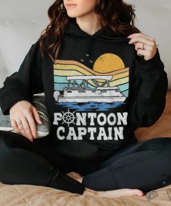 Pontoon Captain Vintage Pontoon Boat Boating Pontooning Shirt