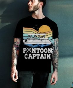 Pontoon Captain Vintage Pontoon Boat Boating Pontooning Shirt