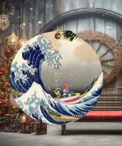 Ponyo On The Cliff By The Sea The Great Wave Japan Perfect Gift For Holiday Ornament