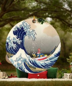 Ponyo On The Cliff By The Sea The Great Wave Japan Perfect Gift For Holiday Ornament