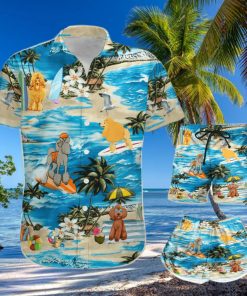 Poodle Hawaii Shirt Shorts All Over Print Hawaiian Set Gift For Dog Lovers