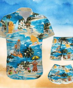 Poodle Hawaii Shirt Shorts All Over Print Hawaiian Set Gift For Dog Lovers