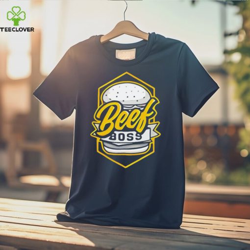 Poofesure Beef Boss Gold Burger T Shirt