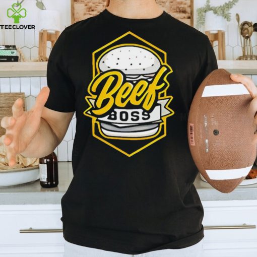 Poofesure Beef Boss Gold Burger T Shirt