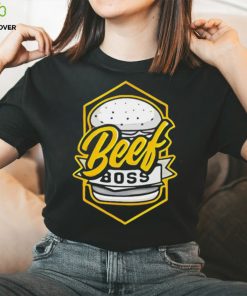 Poofesure Beef Boss Gold Burger T Shirt