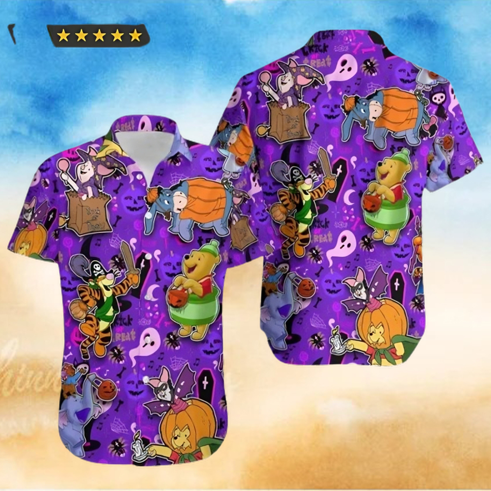 Pooh And Friends Halloween Costume Winnie The Pooh Disney Hawaiian Shirt