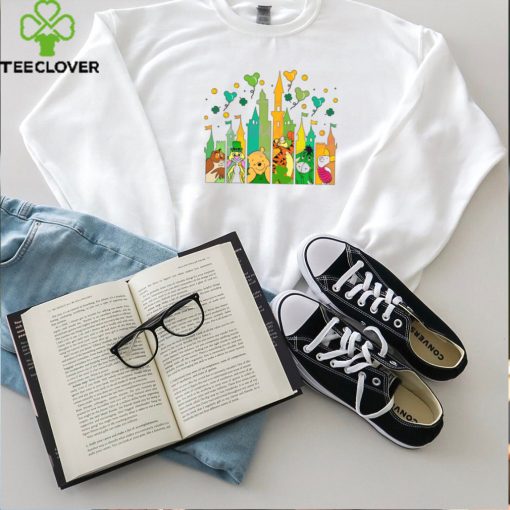 Pooh Bear St Patricks Day Lucky Magical Castle hoodie, sweater, longsleeve, shirt v-neck, t-shirt