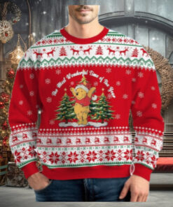 Pooh Bear Ugly Christmas Sweater