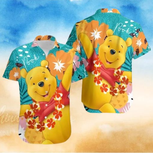 Pooh Hawaii Floral Winnie The Pooh Disney Cruise 2023 Disney Hawaiian Shirt