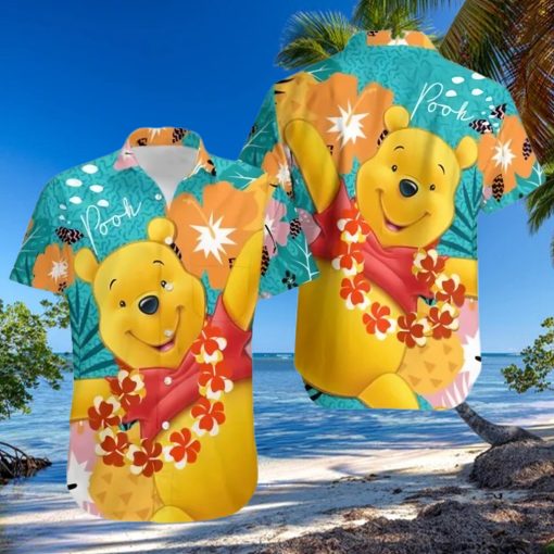 Pooh Hawaii Floral Winnie The Pooh Disney Cruise 2023 Disney Hawaiian Shirt