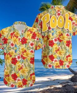 Pooh Yellow Floral Winnie The Pooh Disney Cruise 2023 Disney Hawaiian Shirt