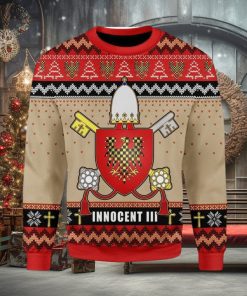 Pope Innocent Iii Coat Of Arms Ugly Christmas Sweater