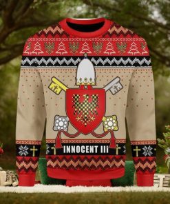 Pope Innocent Iii Coat Of Arms Ugly Christmas Sweater