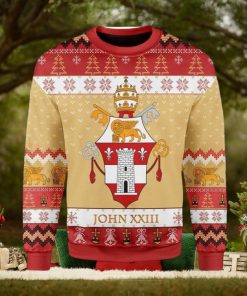 Pope John Xxiii Coat Of Arms Ugly Christmas Sweater