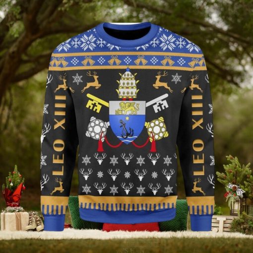 Pope Pius X Coat Of Arms Ugly Christmas Sweater