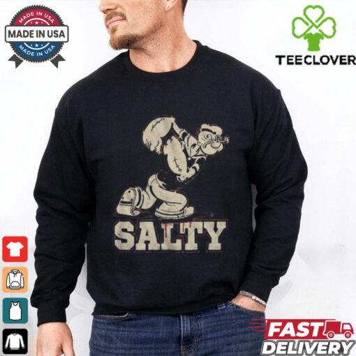 Popeye Salty Navy Heather T Shirt