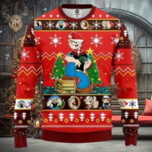 Popeyes Christmas Ugly Christmas Sweater