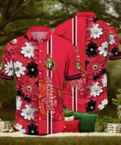 Popsicles Themed Ottawa Senators NHL Hawaiian Aloha Shirt