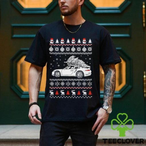 Porsche 911 Brings Christmas Home Ugly Shirt