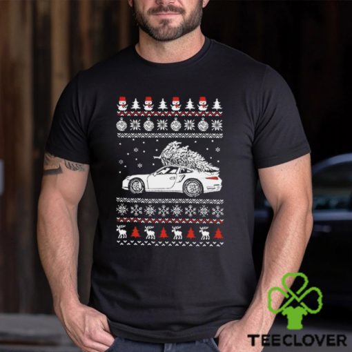 Porsche 911 Brings Christmas Home Ugly Shirt