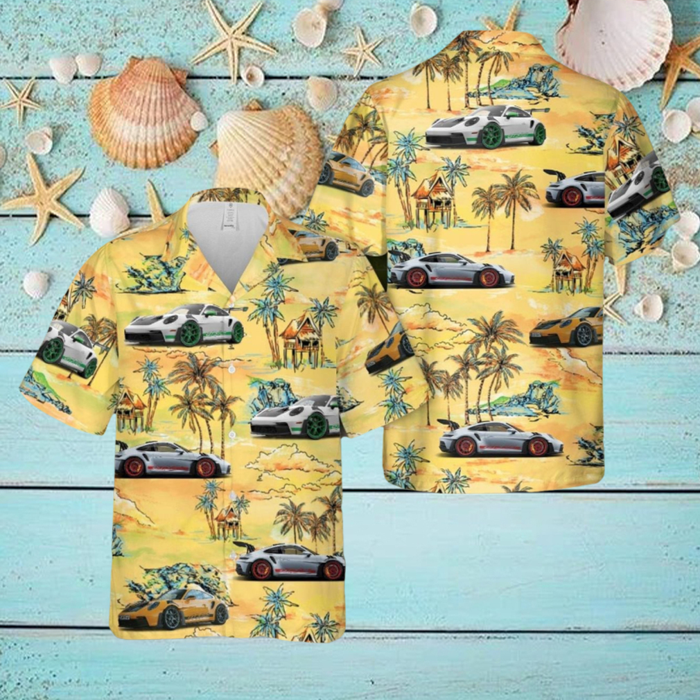 Porsche 911 GT3 RS (992) (2023) 3D Hawaiian Shirt Beach Lover Gift