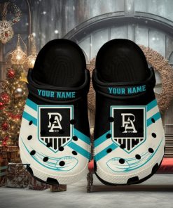 Port Adelaide Football Club AFL Classic Custom Name Crocs Clogs Shoes